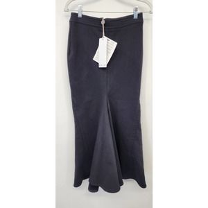 NWT New Marni Long Fluted Maxi Tulip Jogger Style Fleece Lined Skirt Size 36